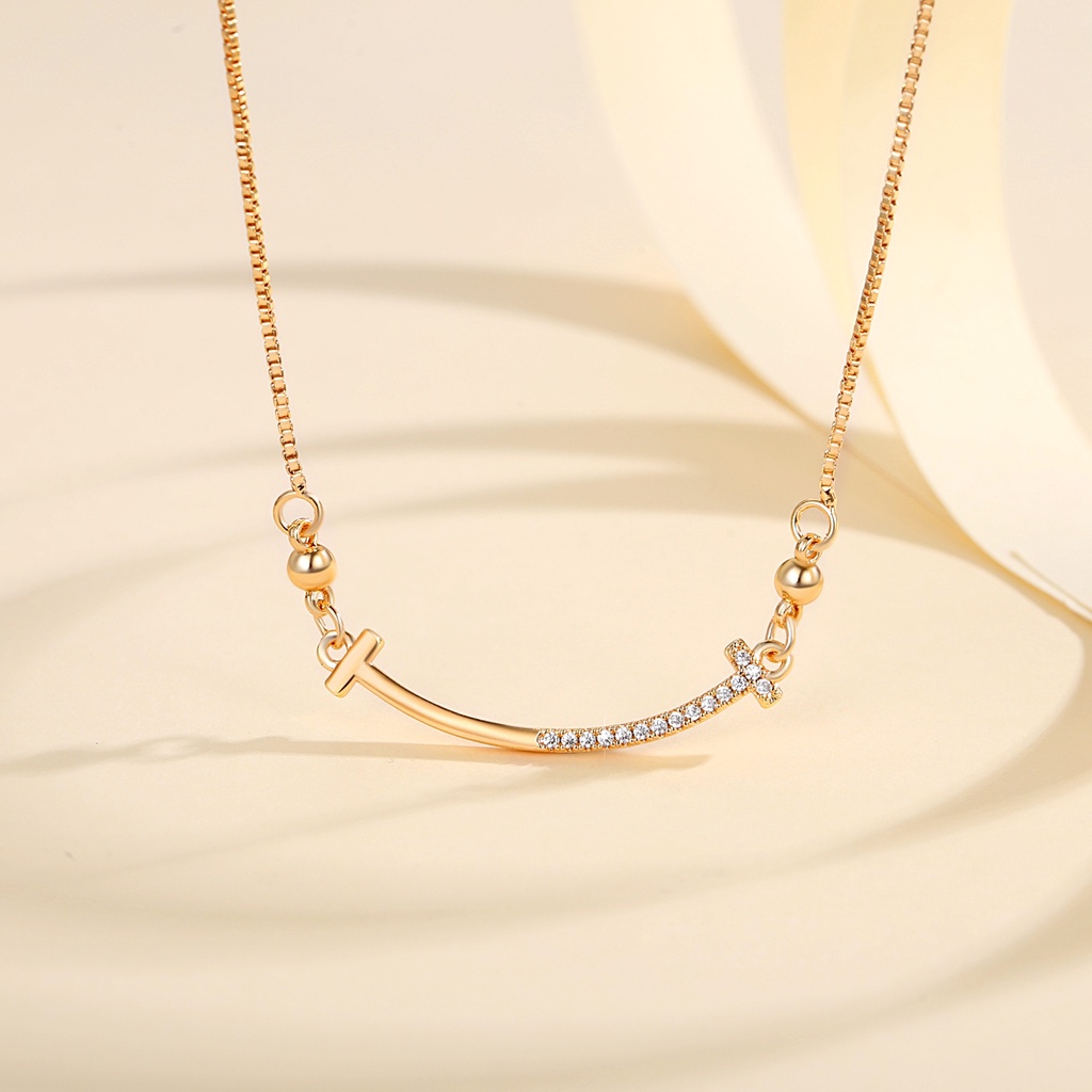 Y797 [COD✔] Kalung Korea Wanita Titanium Anti Karat Rantai Klavikula Stainless Steel Fashion Aksesoris