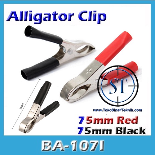 Capitan Aki Silver 30A 75mm 7,5Cm Capit Aki Motor Mobil Set Jepit Jepitan Alligator Car Battery Clips BA-107I