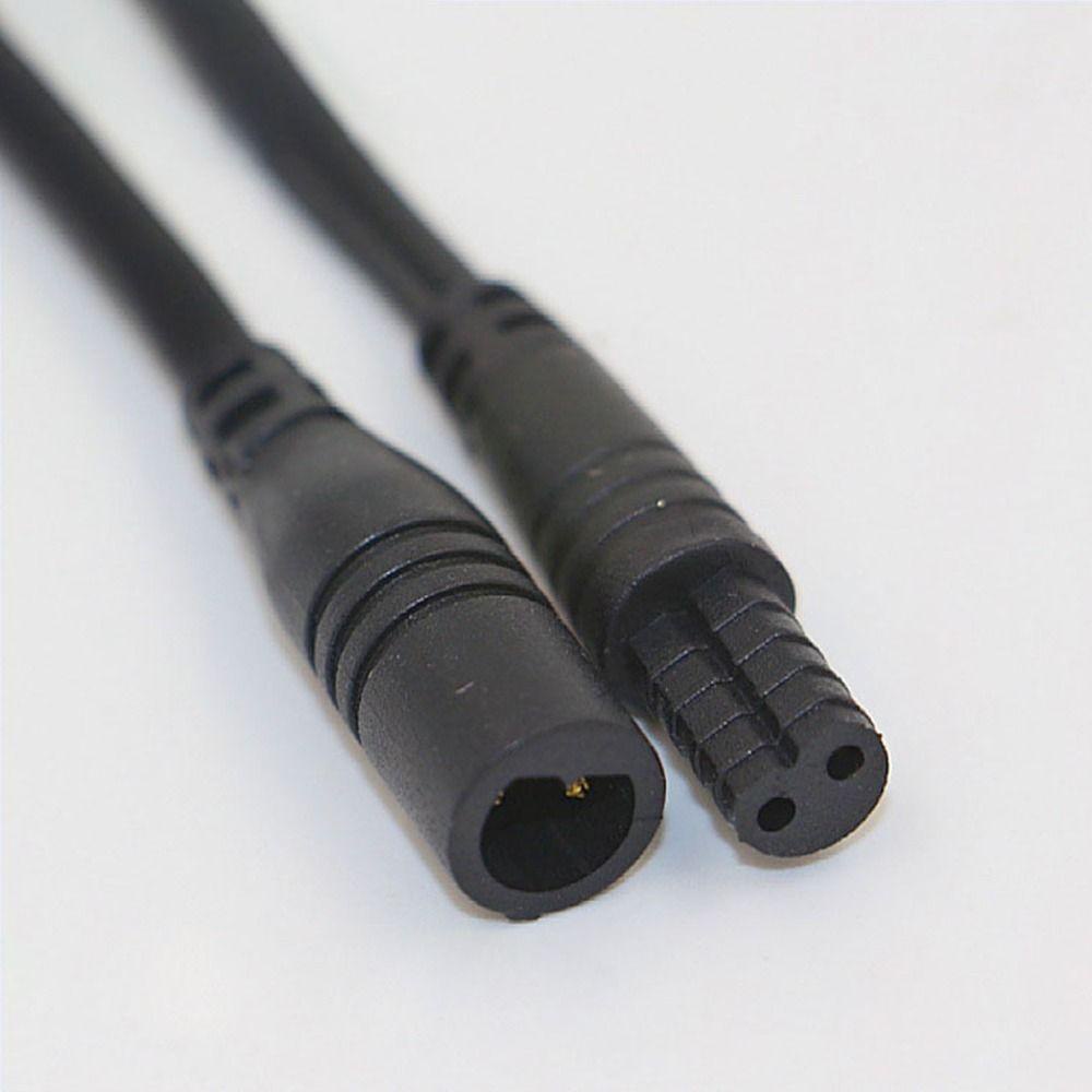 Top 2set Konektor Base Konektor Garis Sinyal Hitam Peralatan Power Wire Waterproof Connector Line