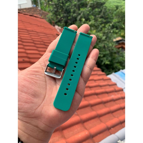 Strap Tali Jam Tangan Silikon hijau smartwatch 22mm