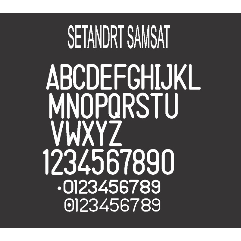 SETIKER PLAT NOMER MOTOR