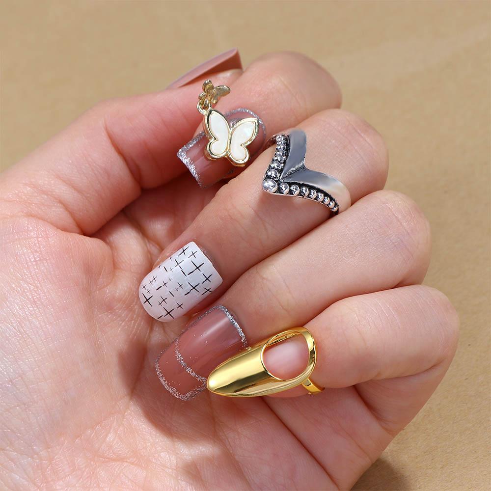 NEEDWAY Wanita Pembukaan Cincin Hadiah Elegan Untuk Pria Gothic Adjustable Vintage Korea Tail Rings