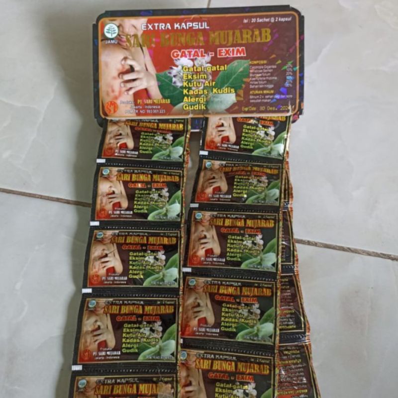 

Herbal Sari Bunga Mujarab Asli Original Untuk Gatal Exim