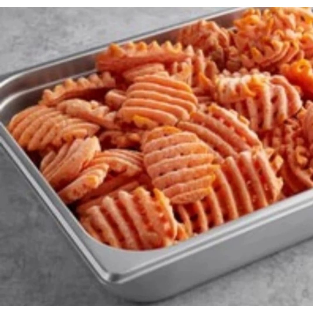 McCain Waffle Fries Criss Cut French Fries Kentang Goreng Waffle 2 Kg