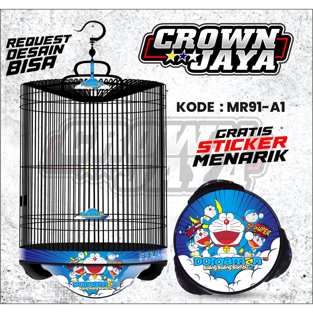 (COD ) Decal Sangkar Burung Murai  NO 1 2 3 / Stiker Tebok Murai Radja Single Fighter / Decal Sangka