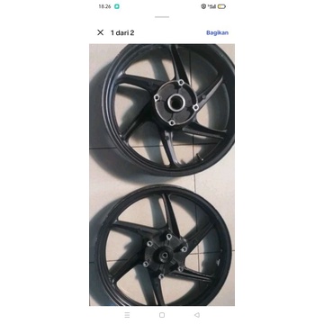 velg honda cbr 150 old.pnp mega pro monoshok-pnp juga ninja rr new.barang asli copotan original