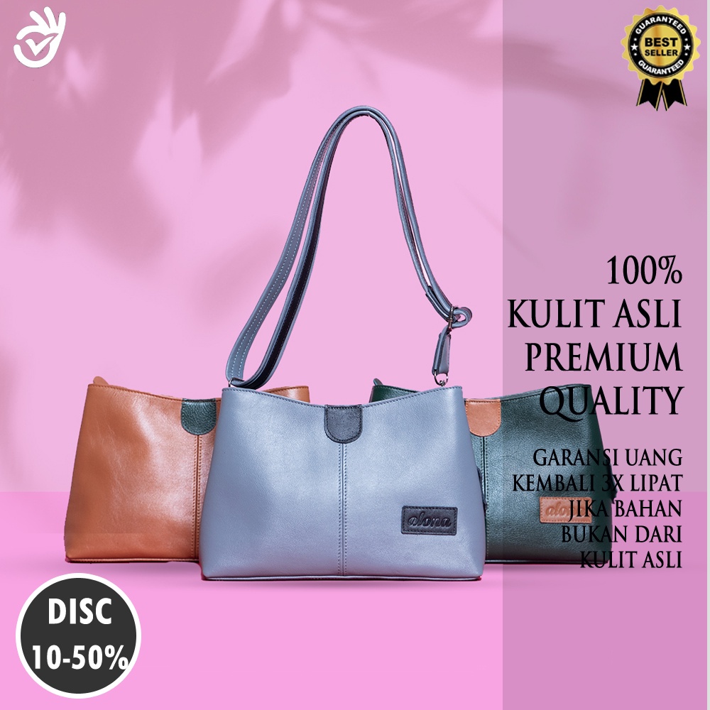 Tas Selempang Alona Ruby Bag Slempang Wanita Kulit Asli Original Branded Premium 0033