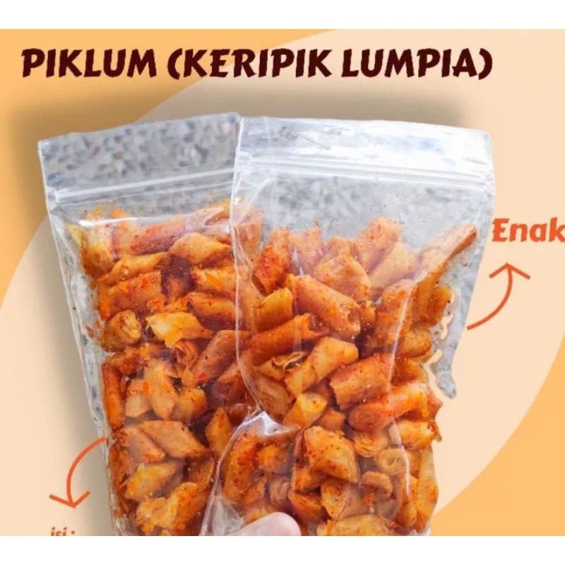 

lumpia kering pedas gurih daun jeruk