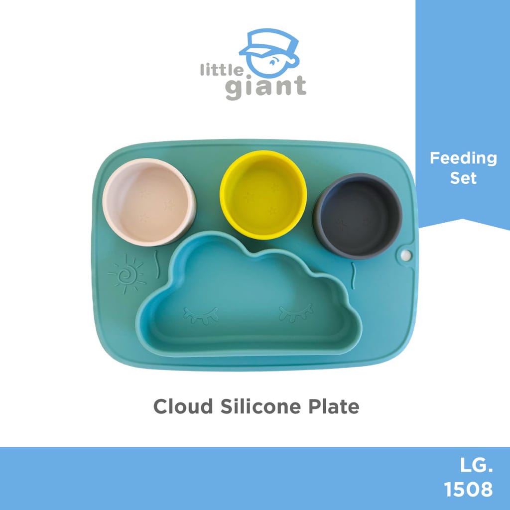 Little Giant LG.1508 - Cloud Silicone Plate/ Piring makan Anak