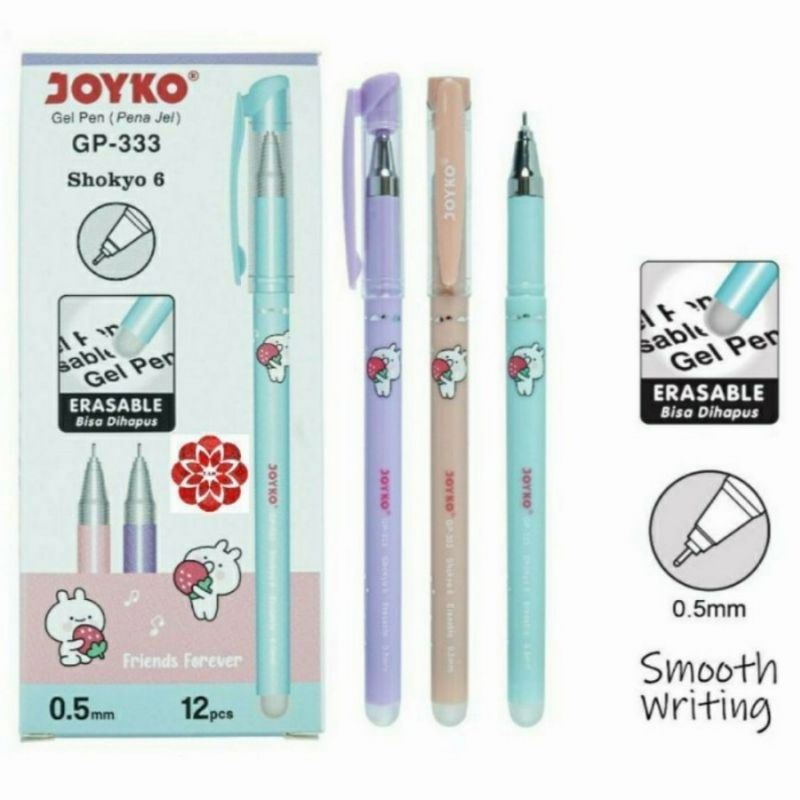 

Erasable Pen GP-333 Joyko Pen Bisa Hapus Shokyo 6/0.5mm Harga Satuan