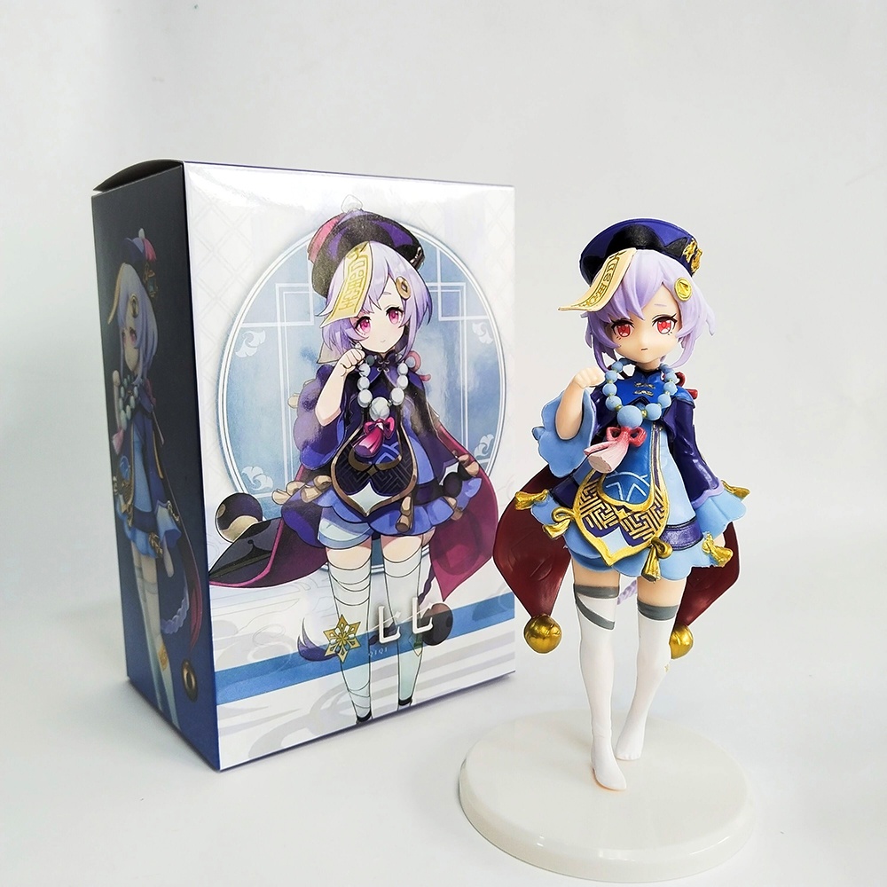 Mainan Action Figure Genshin Impact Qiqi Dua Dimensi 17cm Bahan PVC Untuk Koleksi