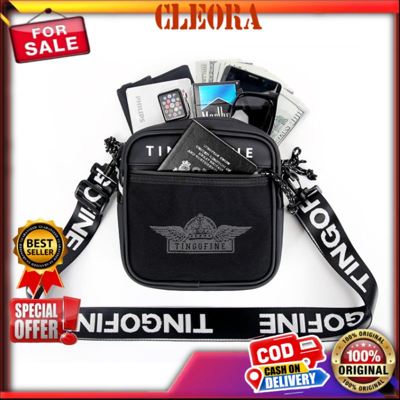 Tas Selempang Pria YIPINU Original Wanita Sling Bag Pria Wanita Waterproof Kekinian Import Ori Anak 