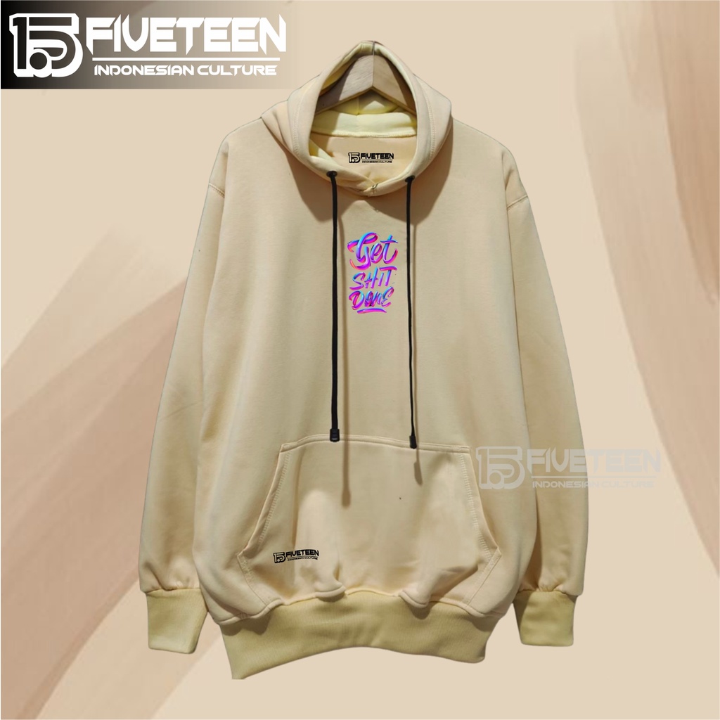 jaket sweater hoodie sablon original pria warna crem kardus 15fivteen hoodie big size pria jumbo distro zipper hoodie bahan baby terry suwiter cowok distro original tebal