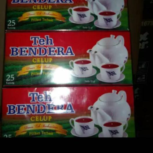 

COD✔️TEH BENDERA KOTAK CELUP ISI 25|SQ3