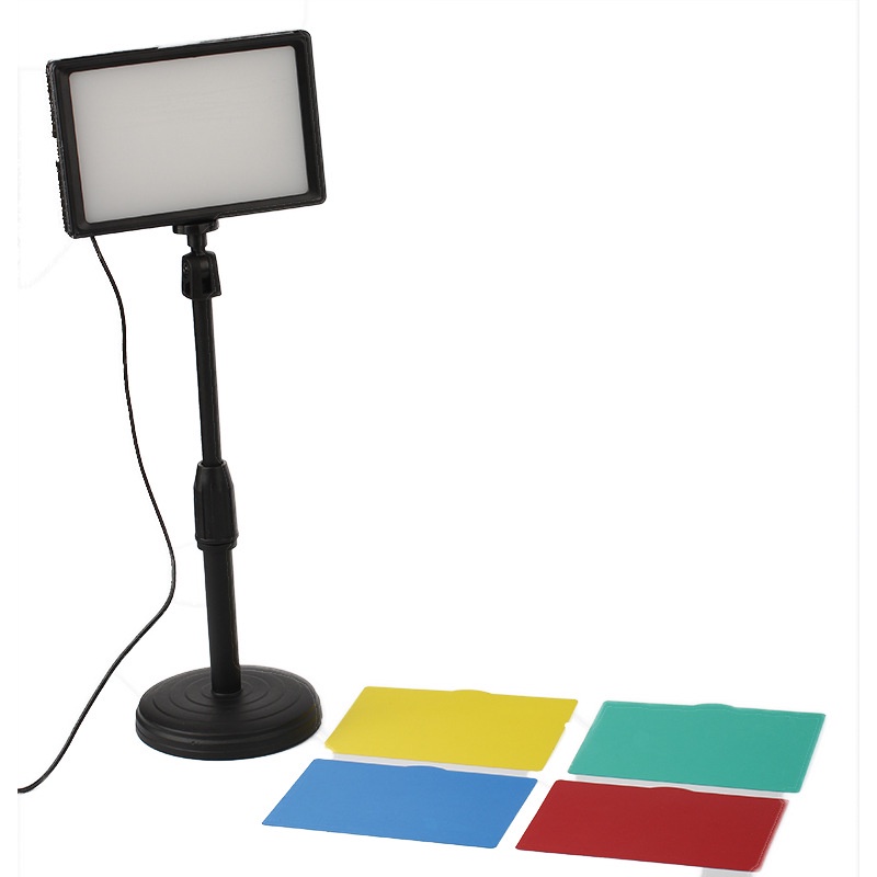 Lampu led stand untuk shooting vlog / live konten kreator masak make up lighting phone holder set lampu tiktok youtuber