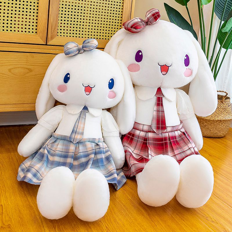 Huggable Rabbit Plushie Silky Mewah Dan Lembut Hadiah Sempurna Untuk Paskah Dan Natal