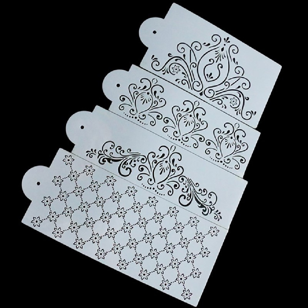 Deid 4pcs / Set Cetakan Kue / Cupcake Bentuk Lace Princess Flexible