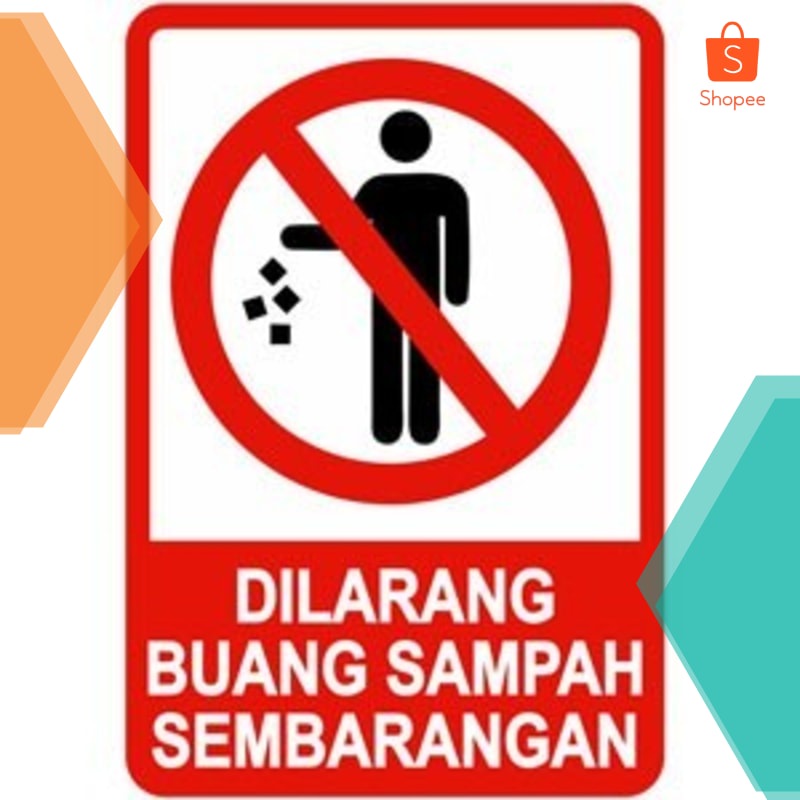 

Grosir Rambu/Sign Dilarang Buang Sampah Sembarangan. Plat Acrylic 20x30cm - ACRILIK Keren