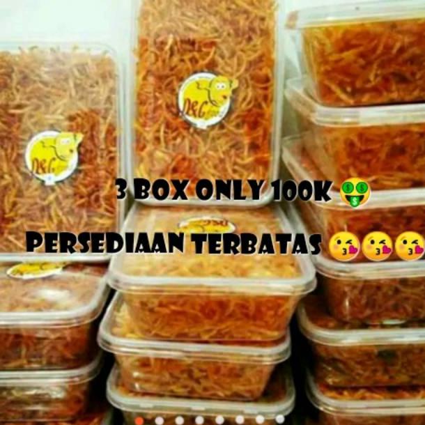 

Terlaku.. 3 box ONLY 100K kentang kering mustofa KLE