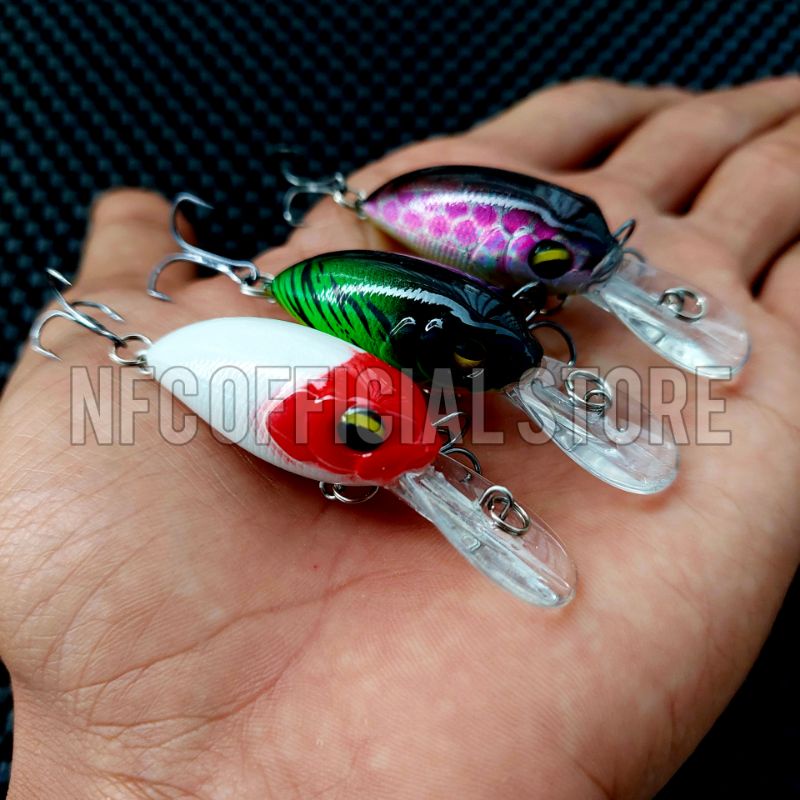 Mini Crankbait 6 cm 5 gram Floating Action Killer Umpan casting Kerapu