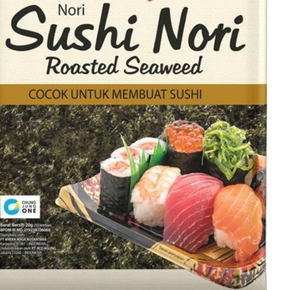 

✨BIG SALE✨ MamaSuka Sushi Nori Roasted Seaweed 20gr isi 10 lembar halal 