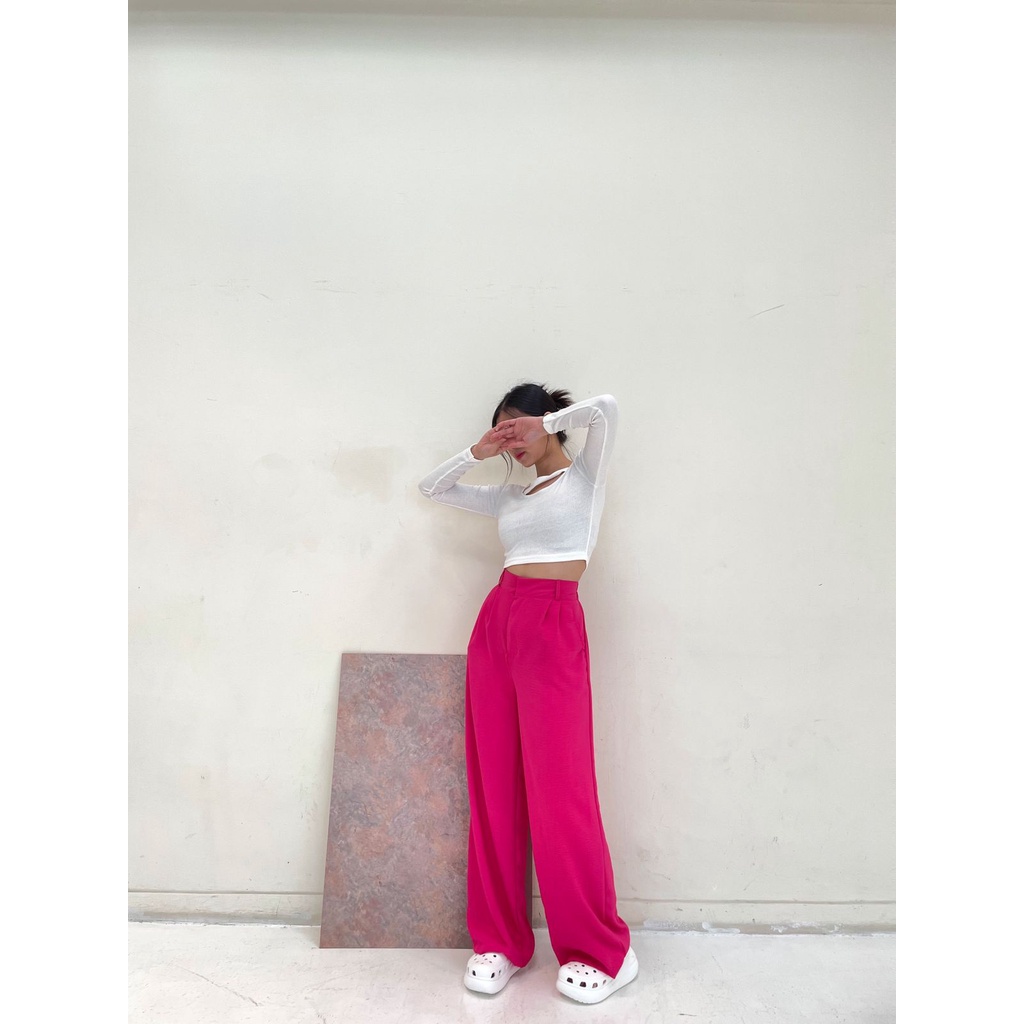 POTTIE - Avery Cullotes Pants - Long Culottes High Waist
