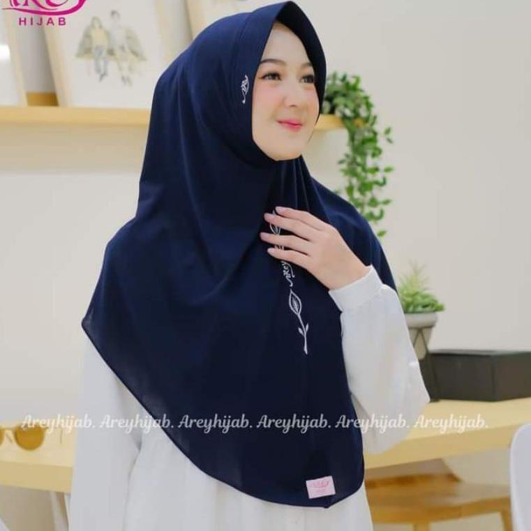 (Arey Alena) HIJAB INSTAN AREY ALENA - JILBAB AREY Bordir Tangkai - JERSEY • ABW.18Oc22l