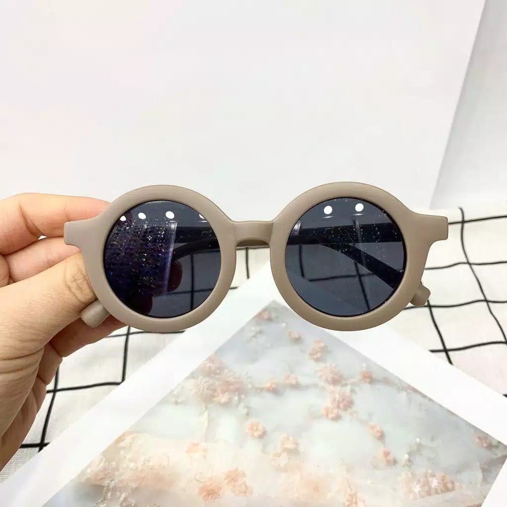 Kacamata Anak New Trend/Fashion Anak Terbaru Bulat Unisex kacamata hitam High Quality Import Kacamata Fashion