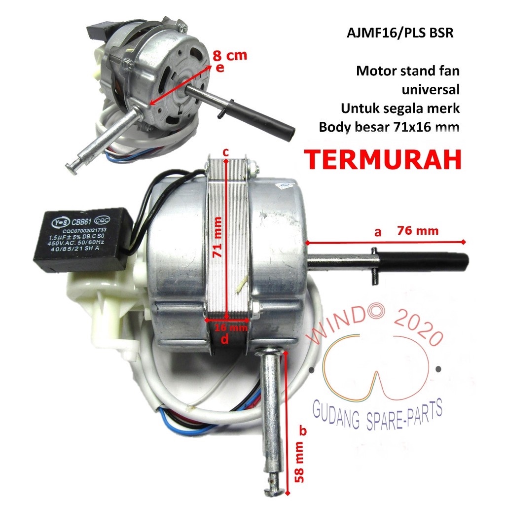 [ TERMURAH ] DINAMO KIPAS ANGIN BERDIRI ( COSMOS , MIYAKO RRT / MULTI / UNIVERSAL ) STAND FAN