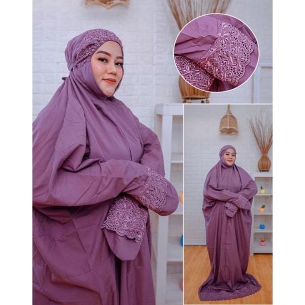 Mukena Terusan Dewasa Khadijah Katun mikroPremium