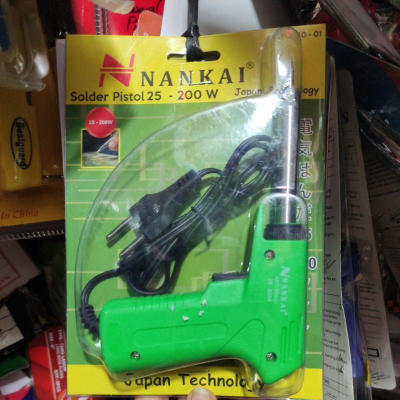 ALAT SOLDER LISTRIK 200WATT/SOLDERAN PISTOL 200 WATT NANKAI/ALAT SOLDER 200WATT NANKAI