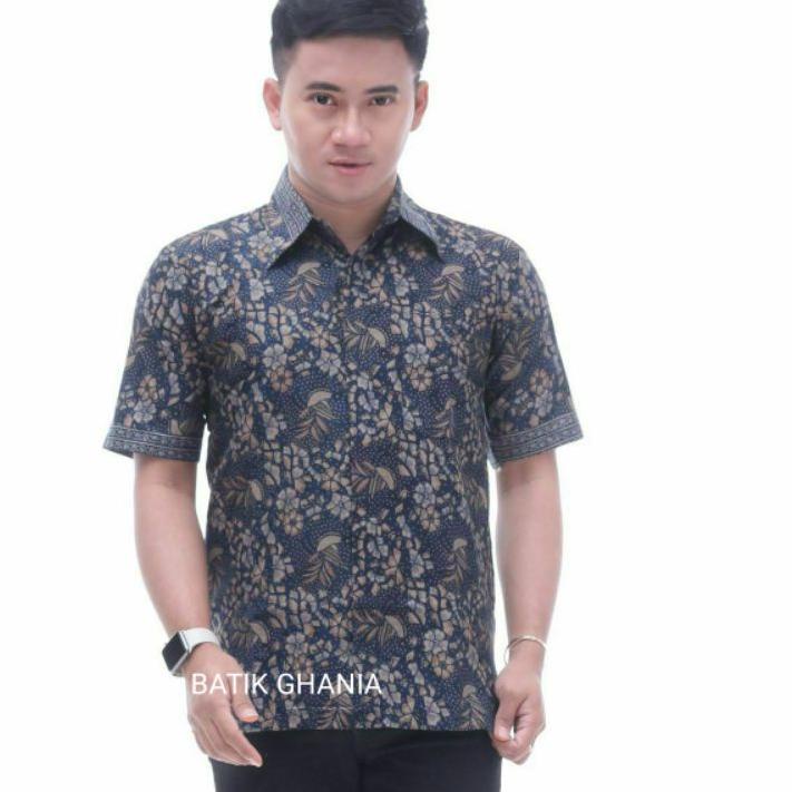 NEW478ADB COUPLE BATIK MODERN ATASAN BATIK WANITA  MOTIF BLUS JAIZ  BY BATIK GHANIA Impor Terbaru