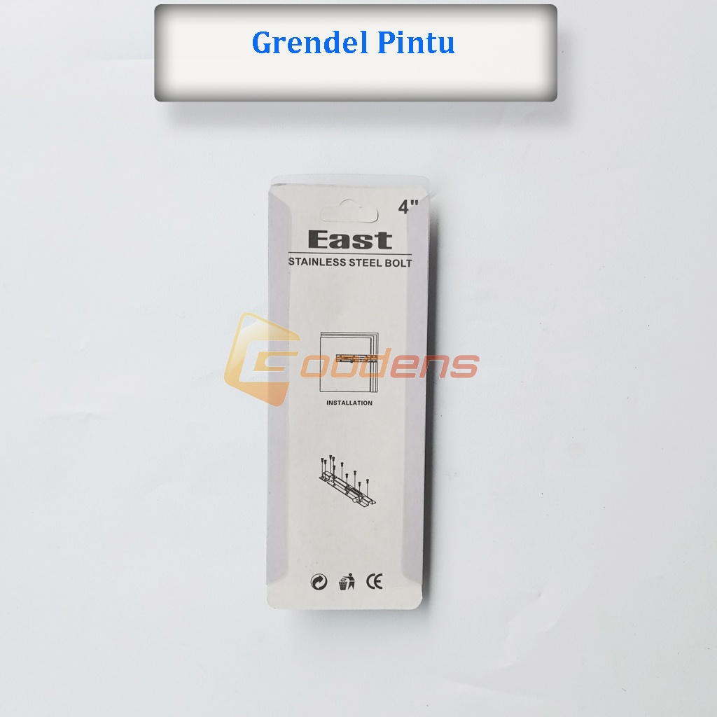 Grendel Pintu 4 Inch Slot Kunci Pintu Jendela Stainless Steel