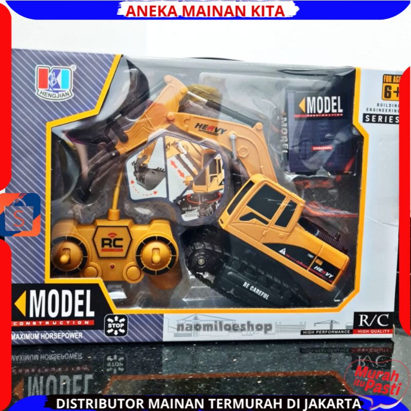 Mainan Anak RC Truck Beko Excavator 360 Degree Truck Konstruksi Remote Control