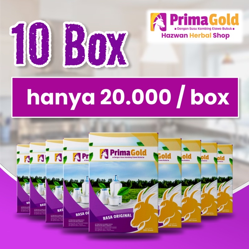 [PROMO 10 BOX] SUSU ETAWAKU PRIMA GOLD Membantu Pengobatan Penyakit Pernapasan (asma, batuk menahun, sinusitis, bronchitis)