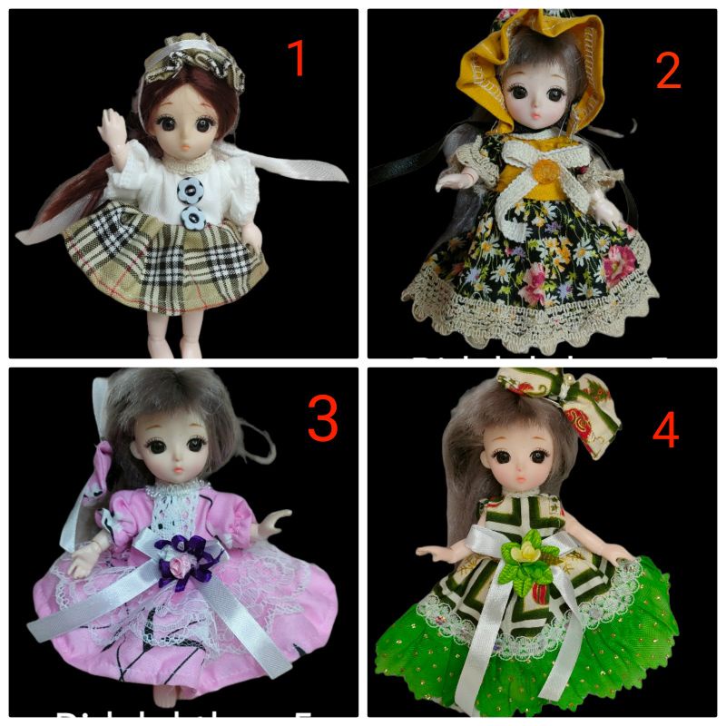 baju boneka bjd, lukthep size 5 inch atau 12 cm