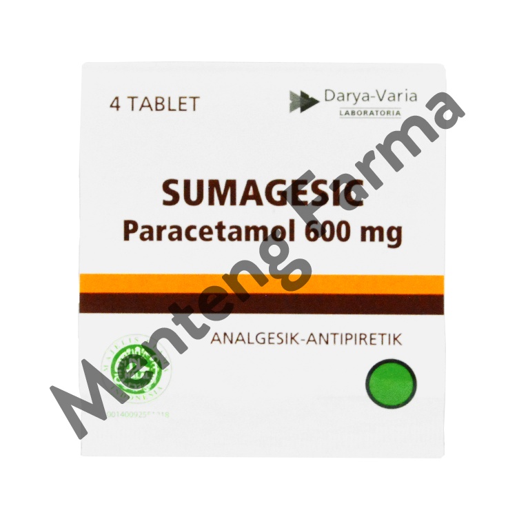 Sumagesic 600 Mg 4 Tablet - Pereda Sakit Kepala, Sakit Gigi, Demam