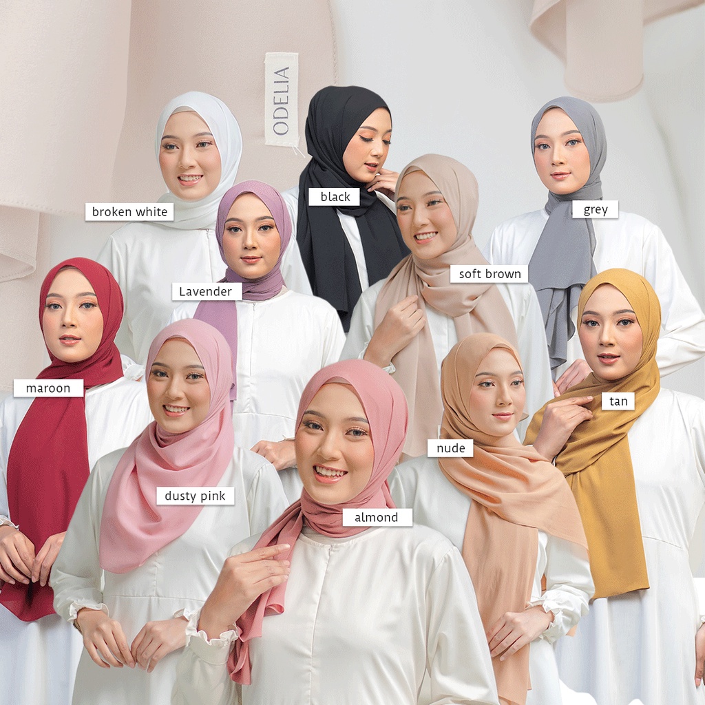 NOURA PASHMINA (BELI 3 FREE 1) - ODELIA HIJAB