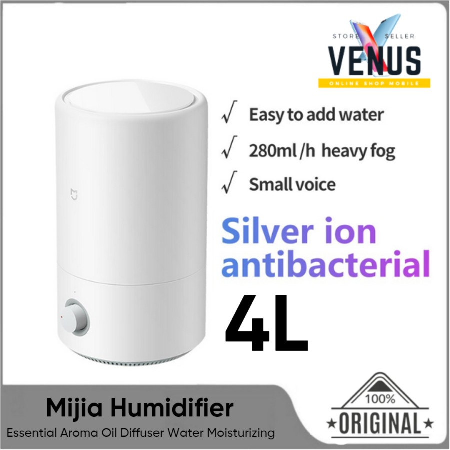 Mijia Humidifier 4L Air Purifier 280ml / Jam Antibacterial Silver Ion