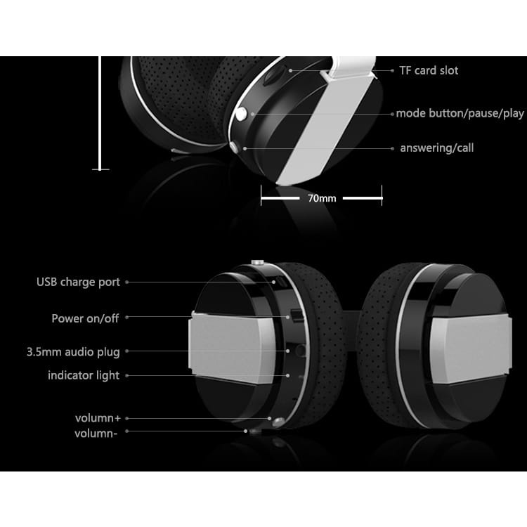 ZEALOT B17 Headphone Bluetooth Bass Super Headset Stereo nirkabel + Tf + Fm radio