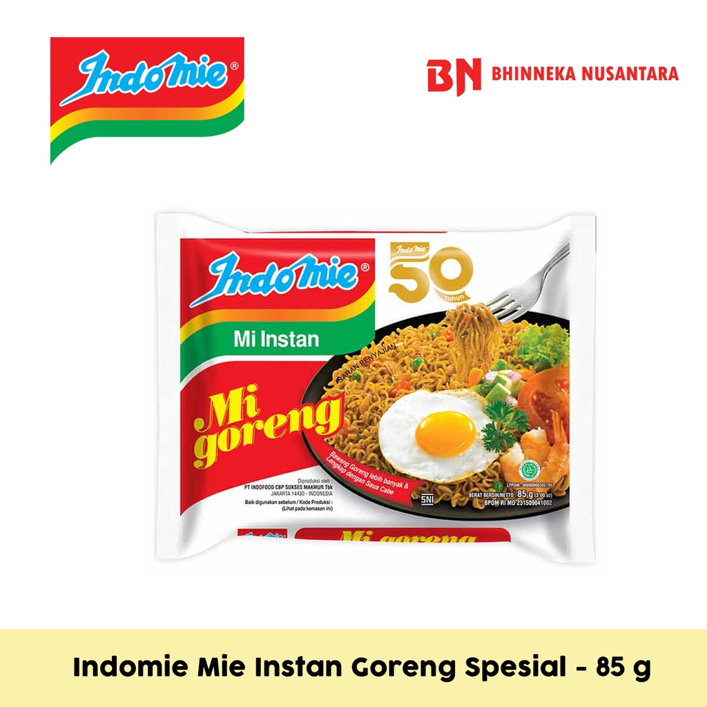 

Indomie Mie Instant Goreng Spesial 85 Gram