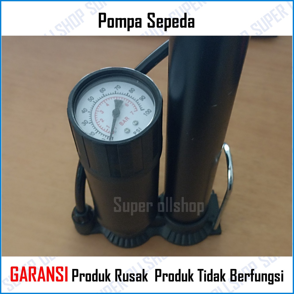 Pompa Ban Sepeda Motor Tabung  Angin Bola Balon Pump Pelampung Renang Air Portable Motor Tangan