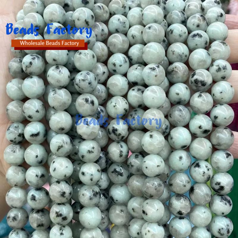 1 Untai Manik-Manik Batu Kristal Kuarsa Bulat Tianshan Beads Ukuran 6 / 8 / 12mm Untuk Membuat Perhiasan Kalung Gelang