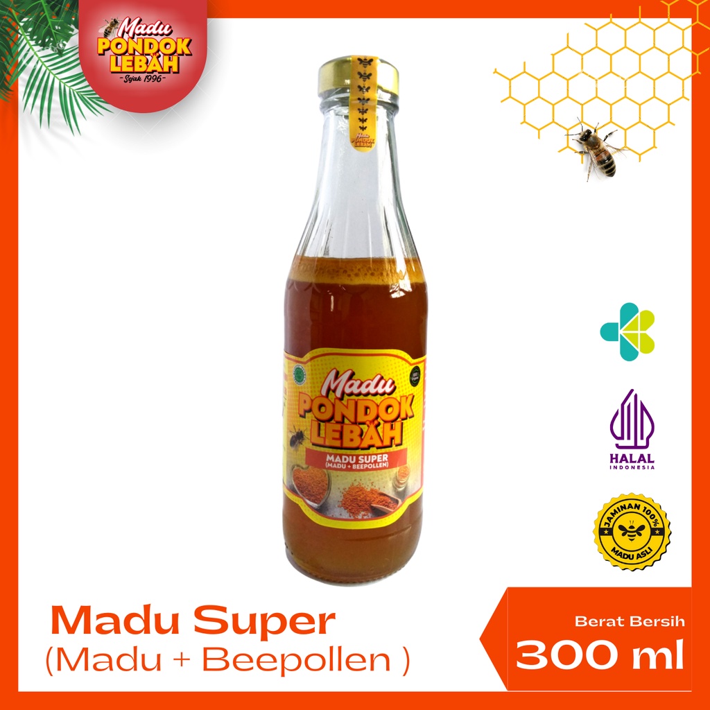 

Pondok Lebah - Madu Asli Murni Super Pollen 300ml