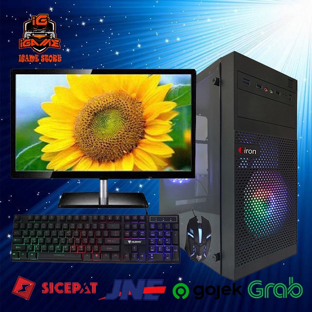 FULL SET LENGKAP Monitor PC Gaming Intel Core i7 - Monitor 24&quot; SIAP GAMING MANTULLLL GAN