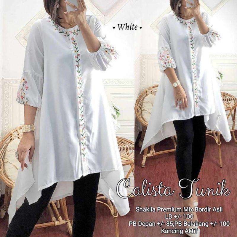 ATASAN, TUNIK, atasan wanita, fashion muslim, baju wanita, fashion wanita, Calista Tunik