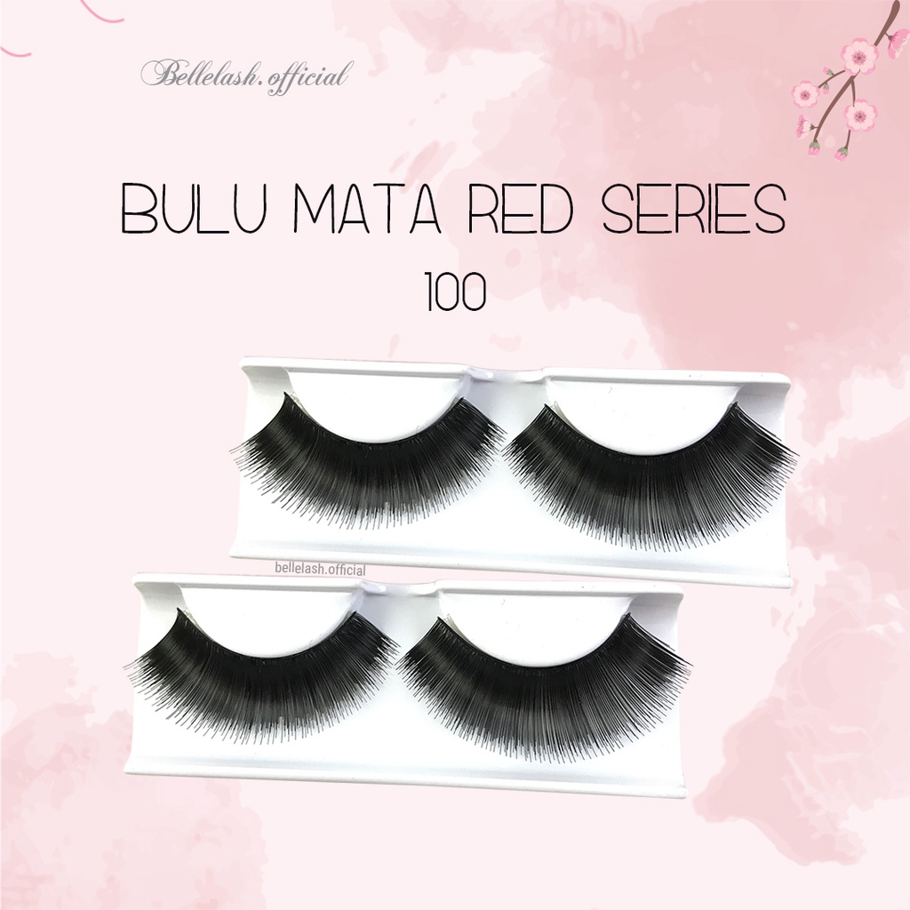 100 Bulu Mata Palsu Handmade Natural False Eyelash Eye Lashes