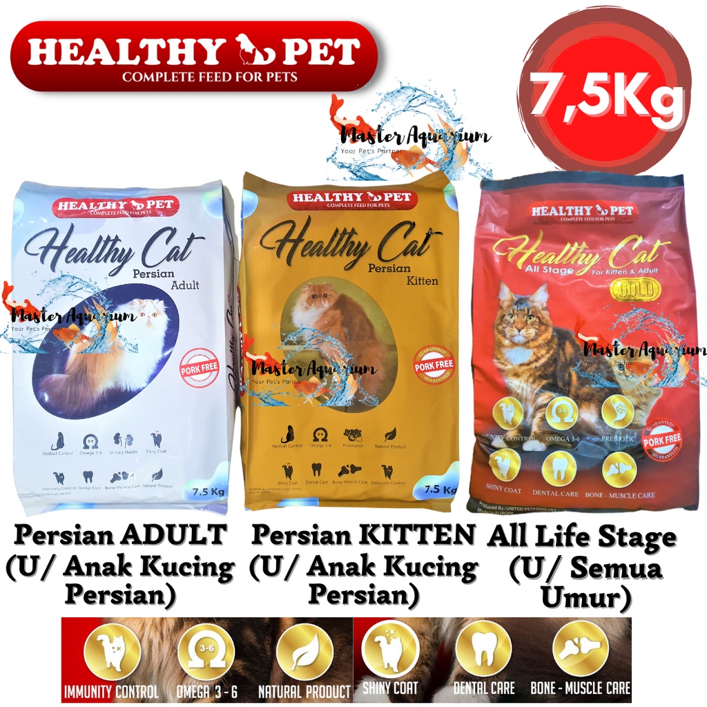 KHUSUS EKSPEDISI- Healthy Pet 7.2Kg Makanan Kucing Kitten & Adult 7,5Kg
