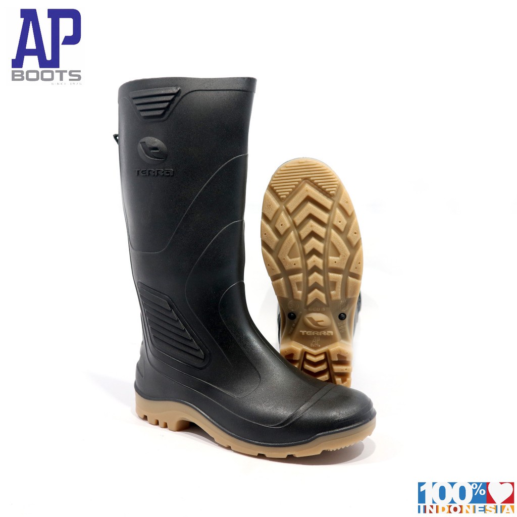 AP TERRA ECO 3 BLACK 39-43 - SEPATU BOOT SAFETY KARET - AP BOOTS