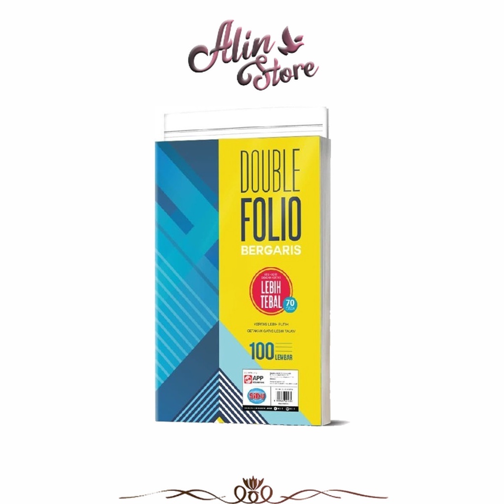 

Double Folio Bergaris 100 Lembar Sidu